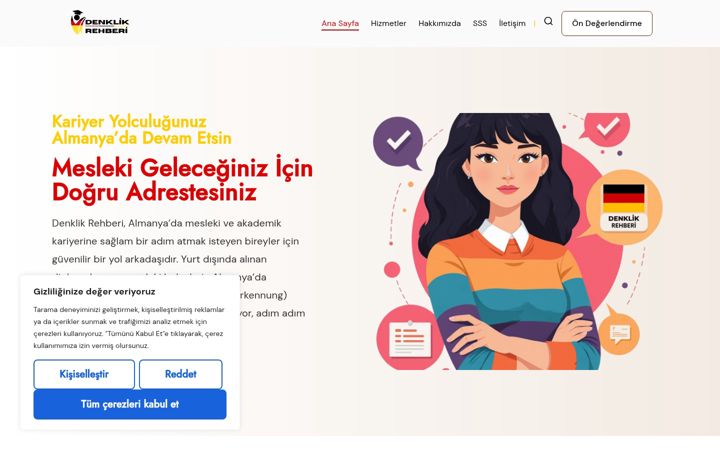 Screenshot of denklikrehberi.com