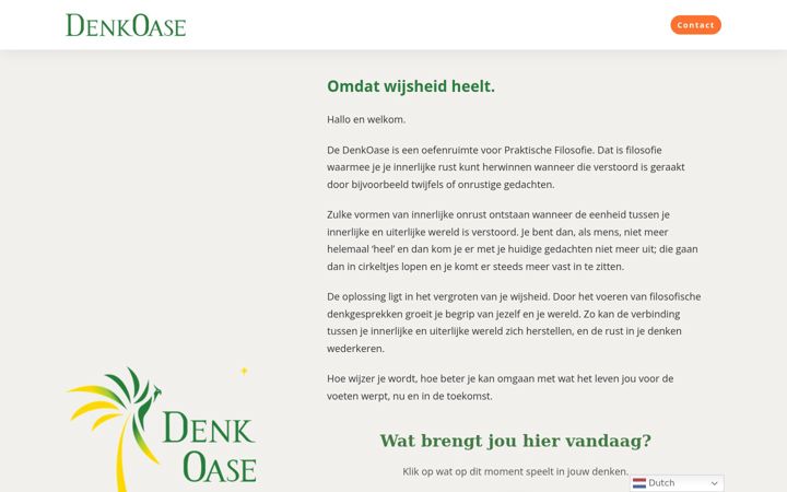 Screenshot of denkoase.be