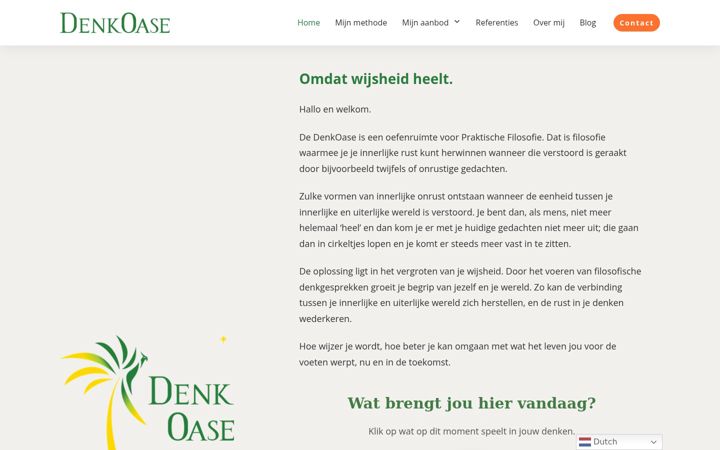 Screenshot του denkoase.nl