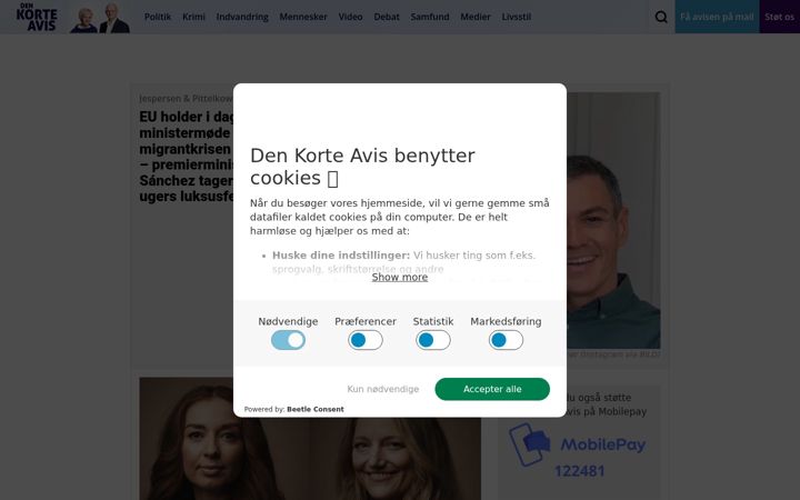Screenshot of denkorteavis.dk