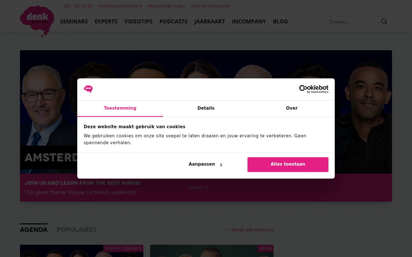 Screenshot tal-banner tal-kunsens muri qabel kwalunkwe interazzjoni