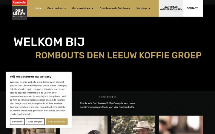 Screenshot του denleeuw.nl