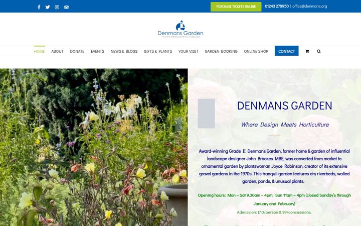 Screenshot of denmans.org