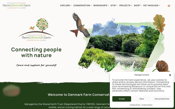 Screenshot of denmarkfarm.org.uk