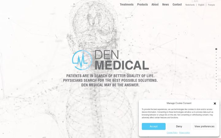 Ekrano kopija denmedical.eu