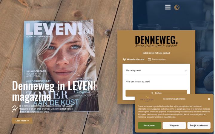 Screenshot του denneweg.nl