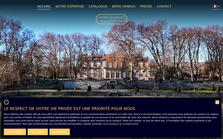 Screenshot of dennielimmobilier.fr