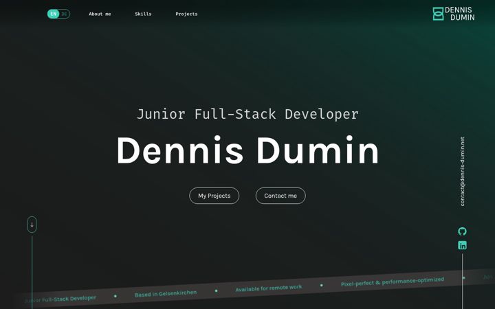 Captura de pantalla de dennis-dumin.net