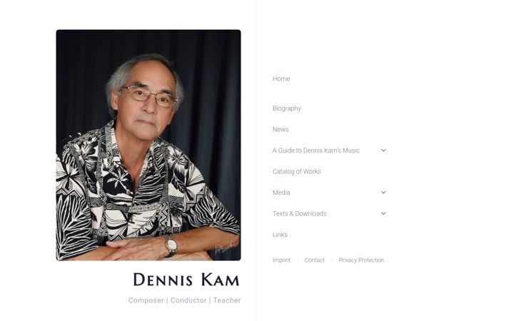 Screenshot of dennis-kam.org