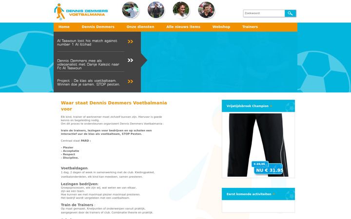 Screenshot of dennisdemmers.nl