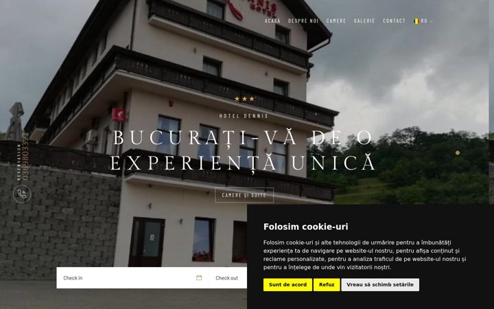 Snimka zaslona za dennishotel.ro