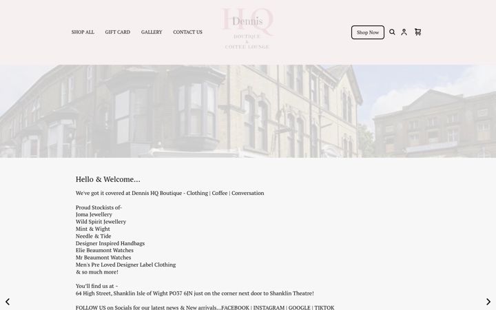 Ekraanipilt saidist dennishq.co.uk