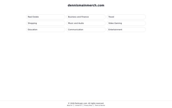 Screenshot of dennismainmerch.com