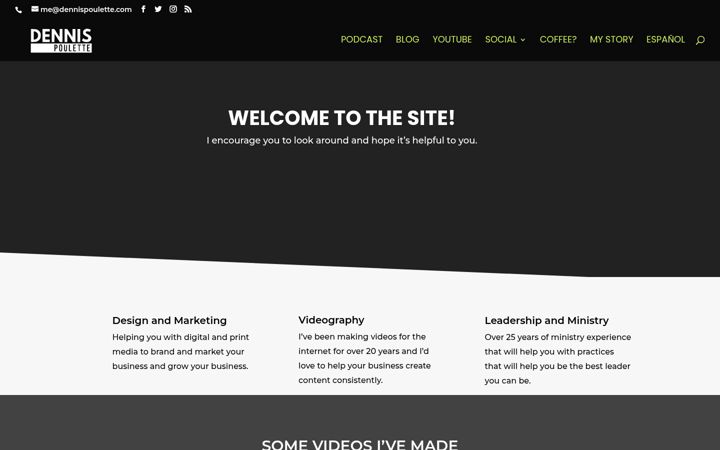 Screenshot of dennispoulette.com