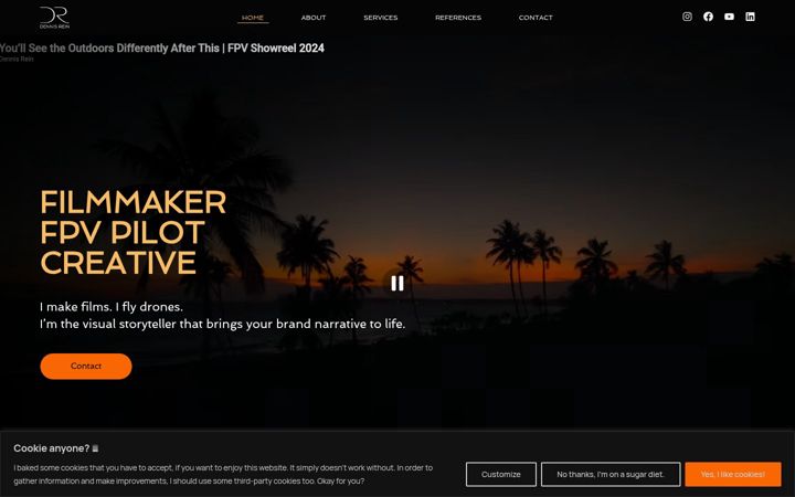 Screenshot of dennisrein.com