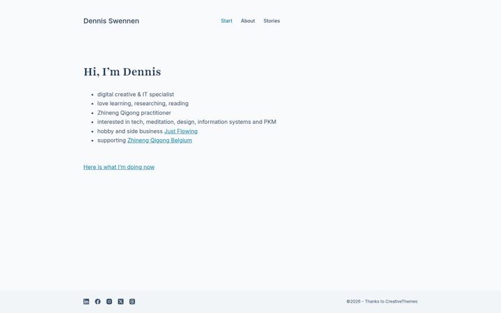 Screenshot ta' dennisswennen.com