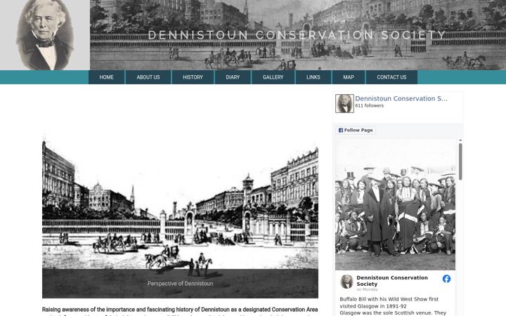 Screenshot of dennistounconservationsociety.org.uk