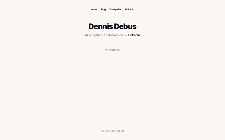 Screenshot of dennistroeger.com