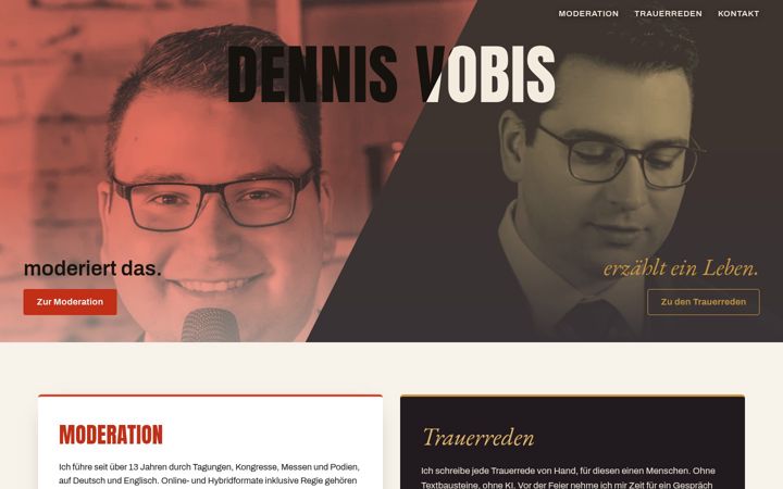 Screenshot of dennisvobis.de