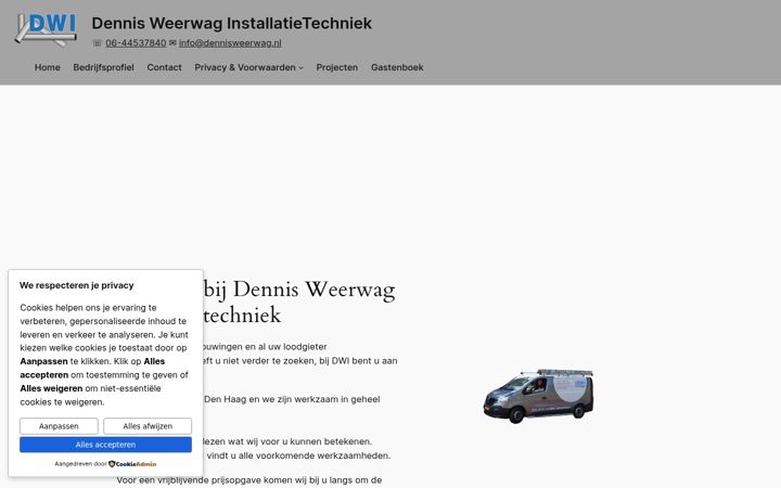 Screenshot of dennisweerwag.nl