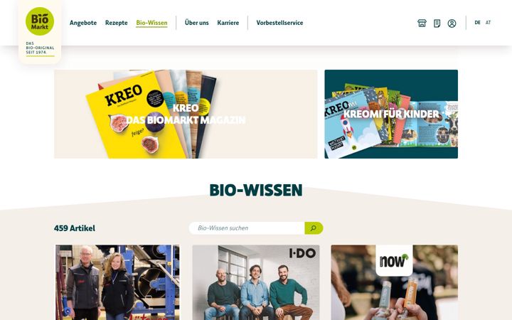 Screenshot of denns-bio-blog.de