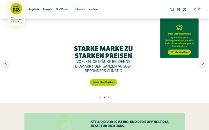 Screenshot of denns-biomarkt.at
