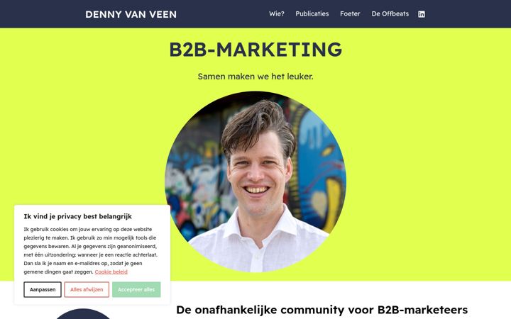 Екранна снимка на dennyvanveen.nl