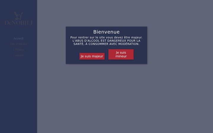 Screenshot of denobili.fr
