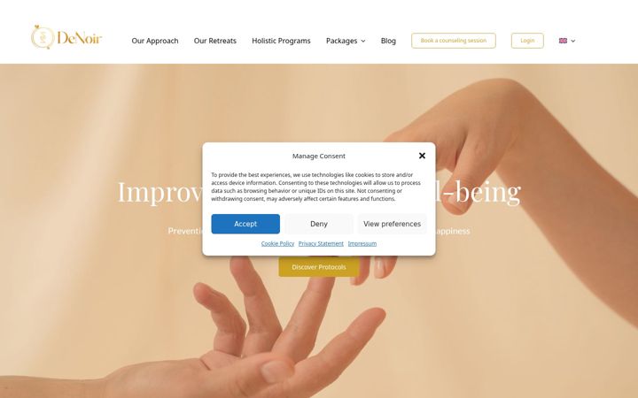 Screenshot of denoir-praxis.de
