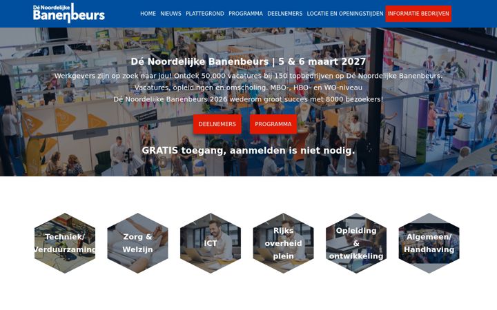 Екранна снимка на denoordelijkebanenbeurs.nl
