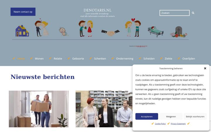 Екранна снимка на denotaris.nl