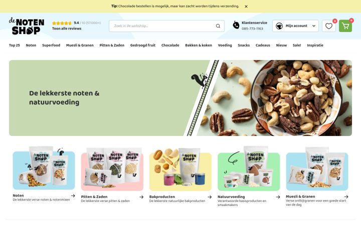 Screenshot of denotenshop.nl