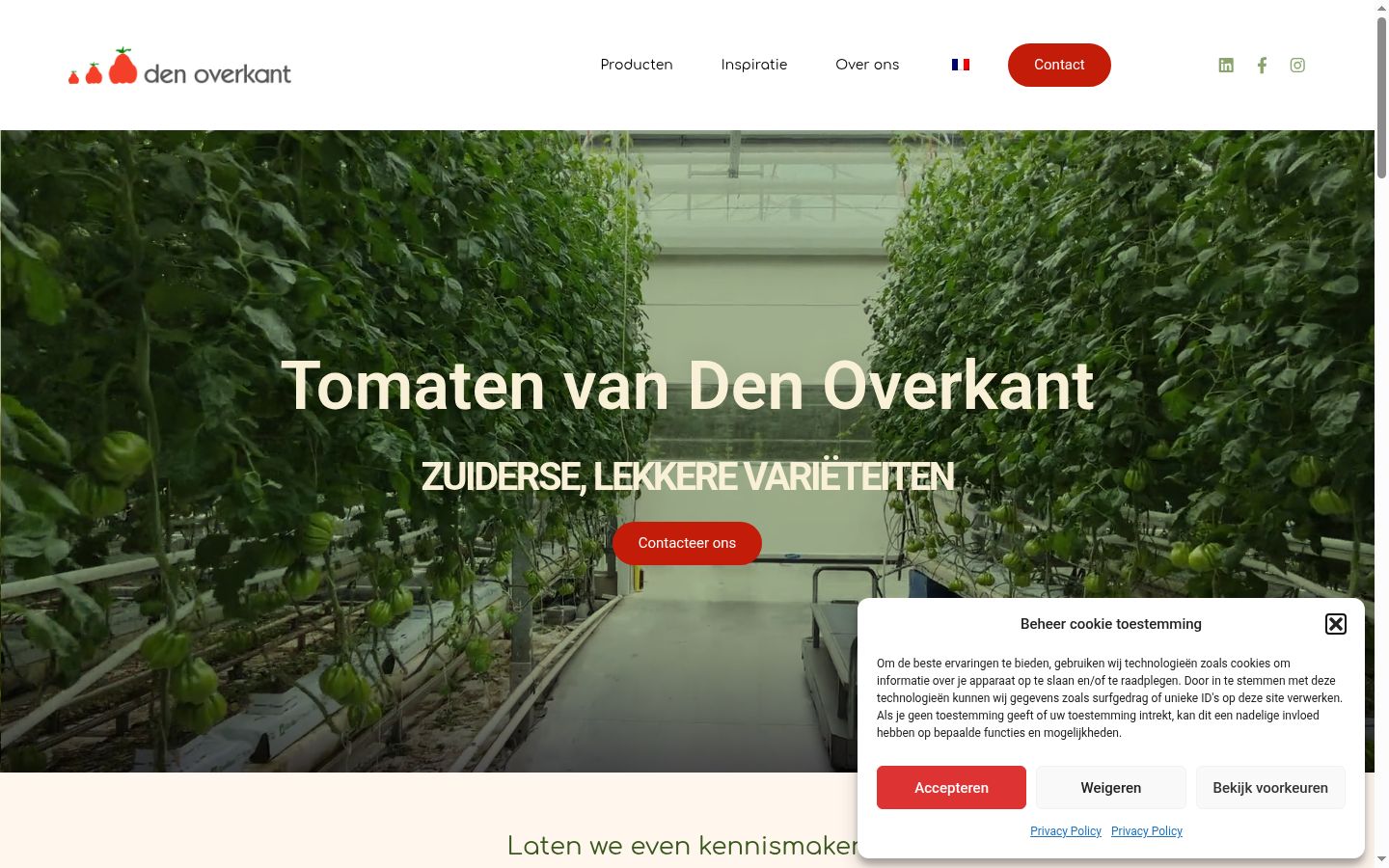 Screenshot tal-banner tal-kunsens muri qabel kwalunkwe interazzjoni