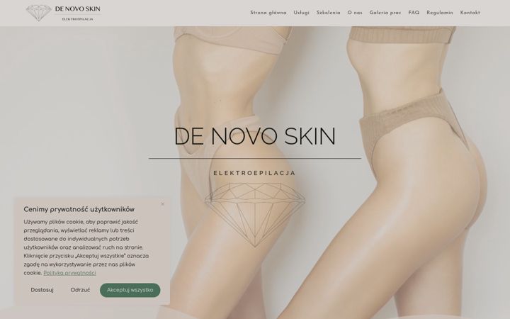 Screenshot van denovoskin.pl