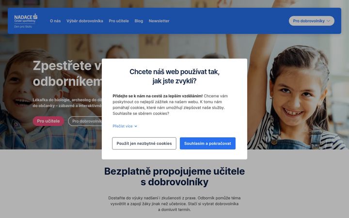 Screenshot van denproskolu.cz