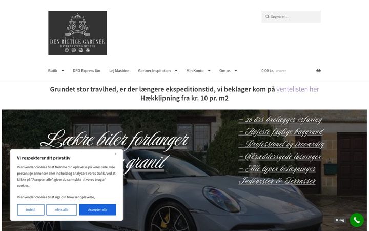 Screenshot of denrigtigegartner.dk