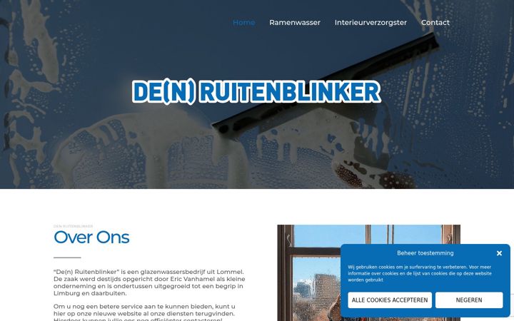 Screenshot of denruitenblinker.be
