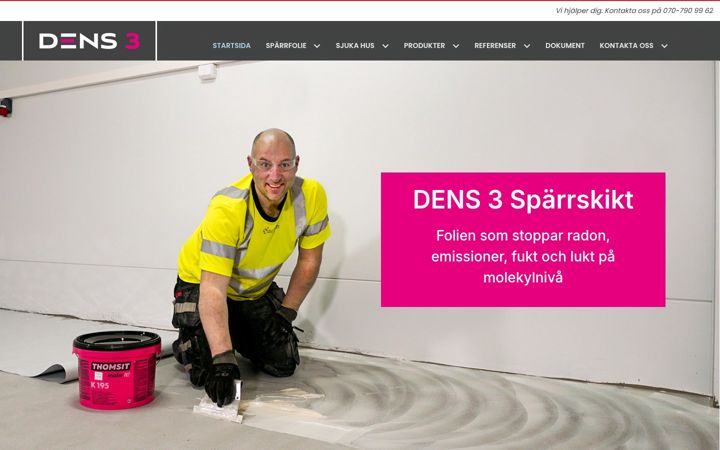 Screenshot of dens3.se