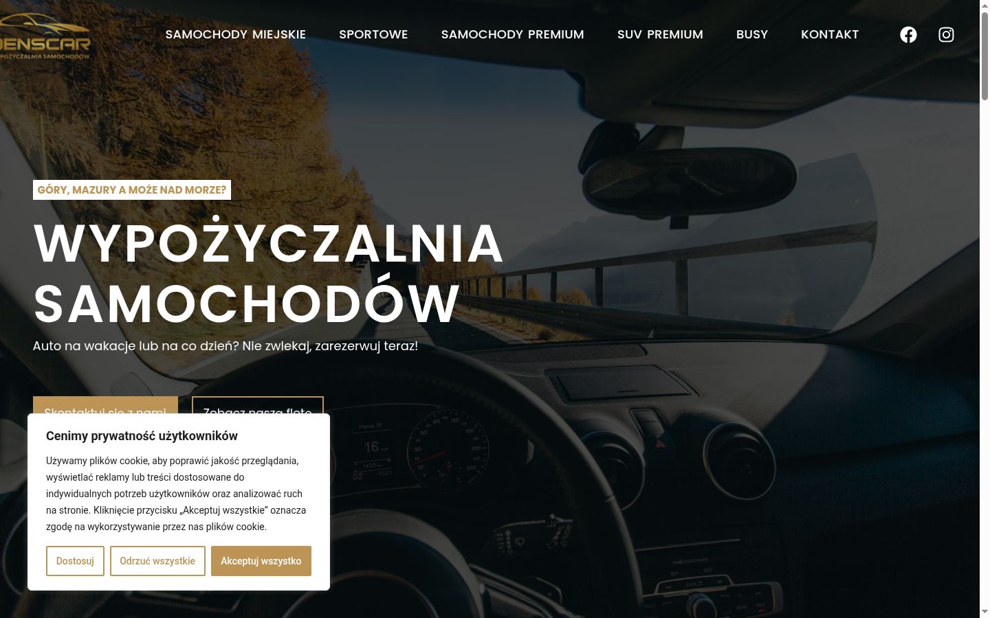 Snímka obrazovky banera súhlasu zobrazeného pred akoukoľvek interakciou