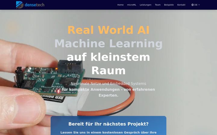Screenshot of densetech.de