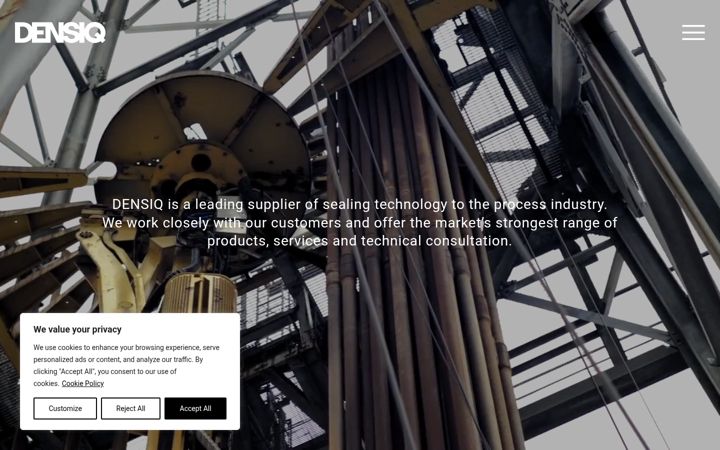 Screenshot of densiq.com