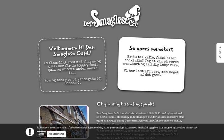 Screenshot of densmagloesecafe.dk