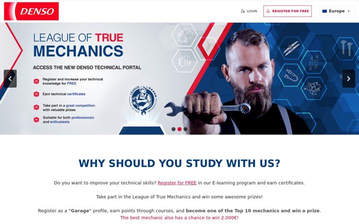 Screenshot of denso-technic.com