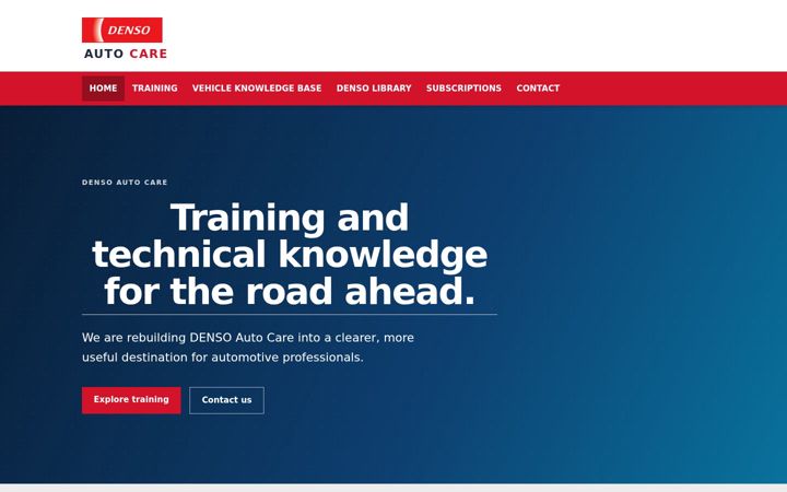 Screenshot of densoautocare.com
