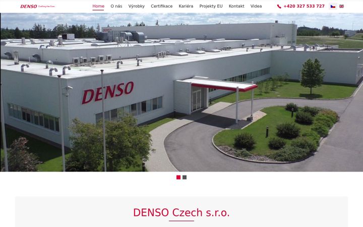 Screenshot van densoczech.cz