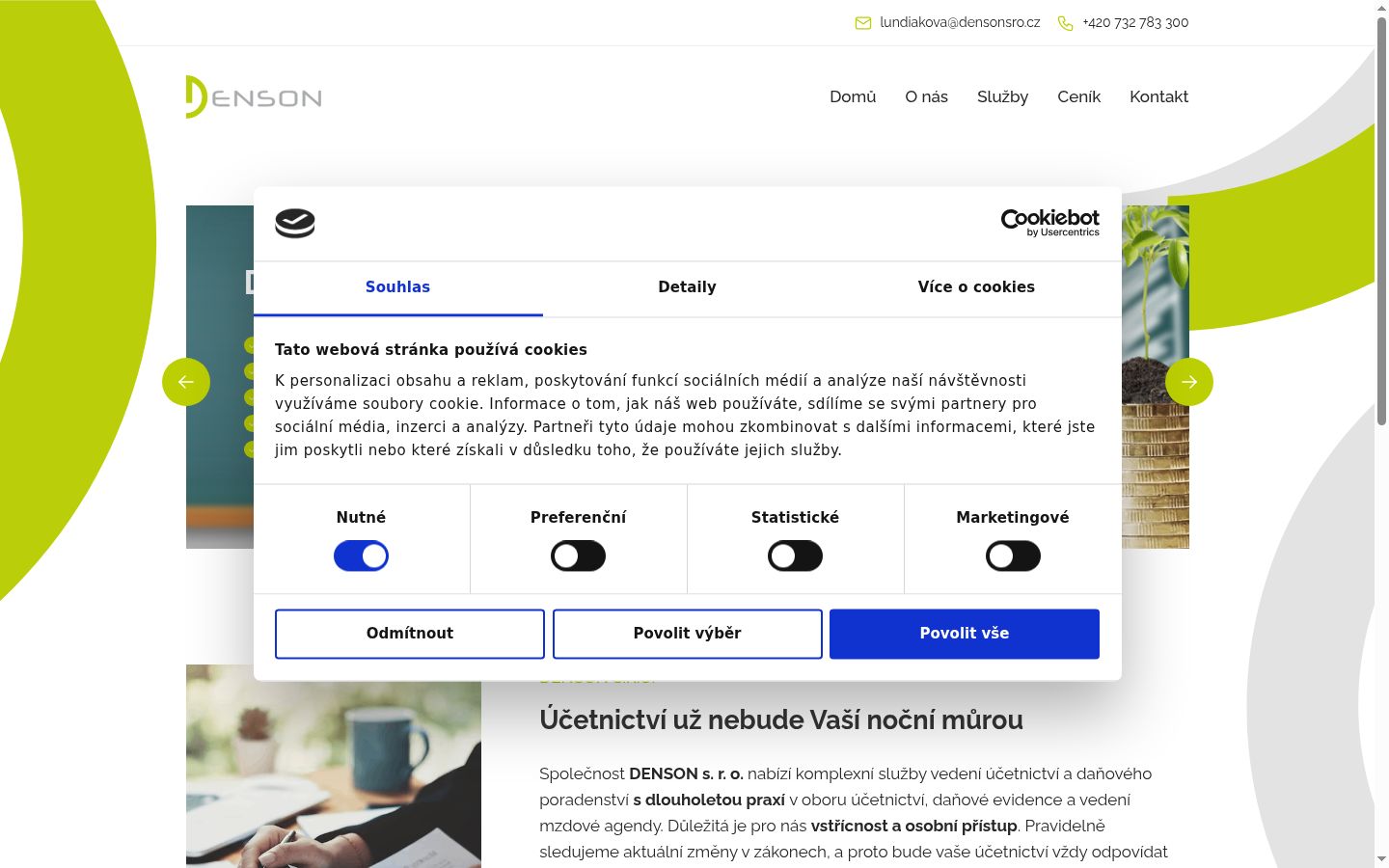 Capture d'écran de la bannière de consentement affichée avant toute interaction