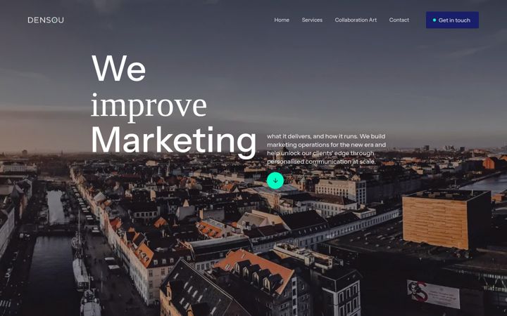 Screenshot of densou.dk