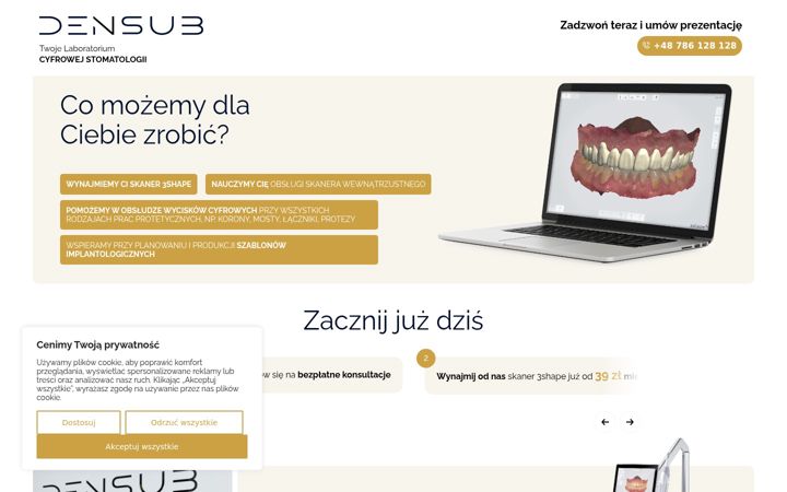 Screenshot van densub.pl