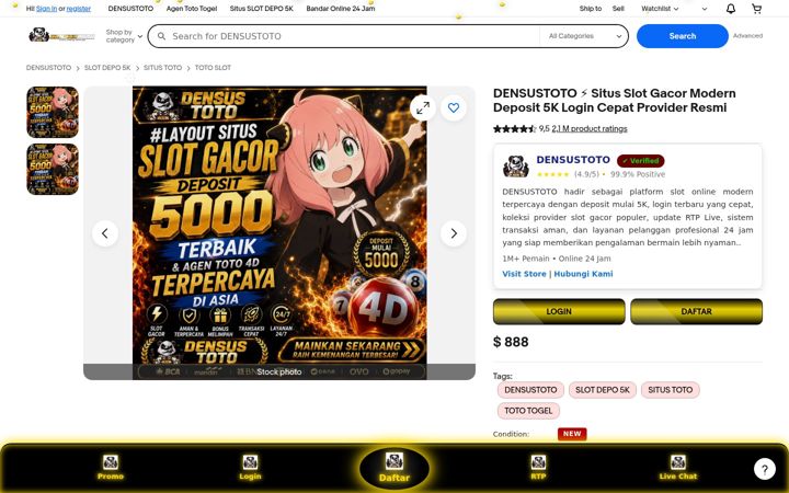 Snímek obrazovky densustotoo.it.com