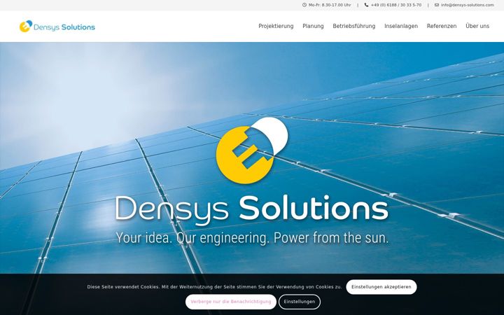 Screenshot of densys-solutions.com